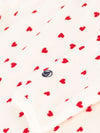 Petit Bateau hearts onesie with feet