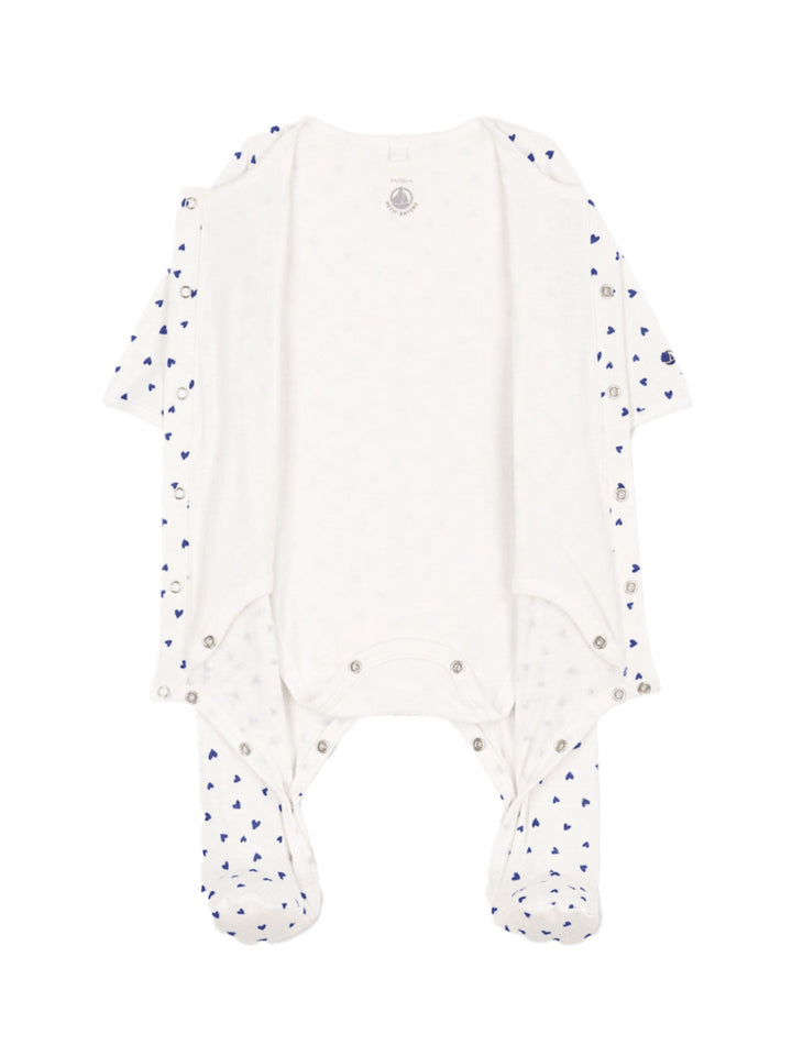 Petit Bateau baby bodyjama hearts