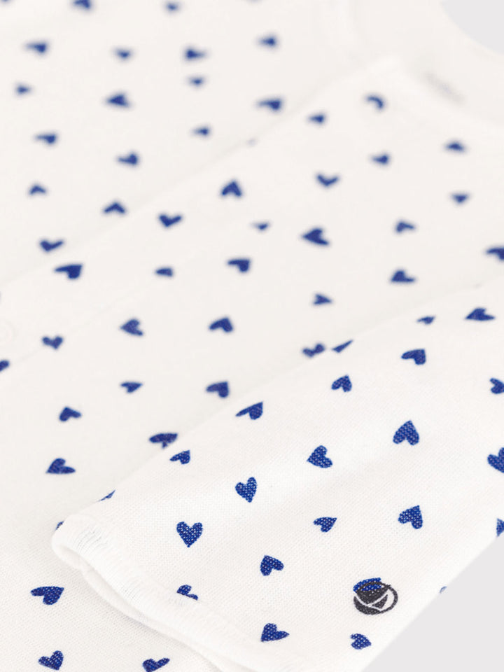 Petit Bateau baby bodyjama hearts
