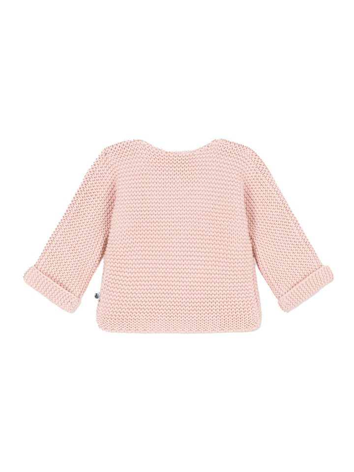 Petit Bateau pink knit cardigan