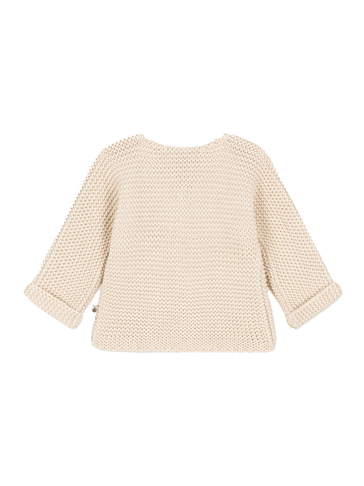Petit bateau beige knitted cardigan