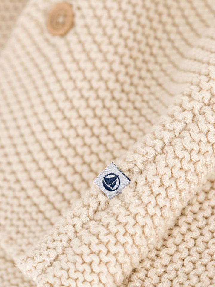 Petit bateau beige knitted cardigan