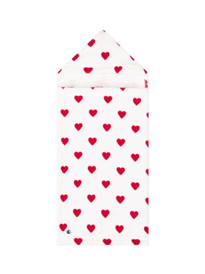 Petit Bateau hearts bath cape