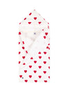 Petit Bateau hearts bath cape