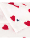 Petit Bateau hearts bath cape