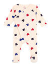 Petit Bateau hearts cross playsuit