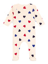 Petit Bateau hearts cross playsuit