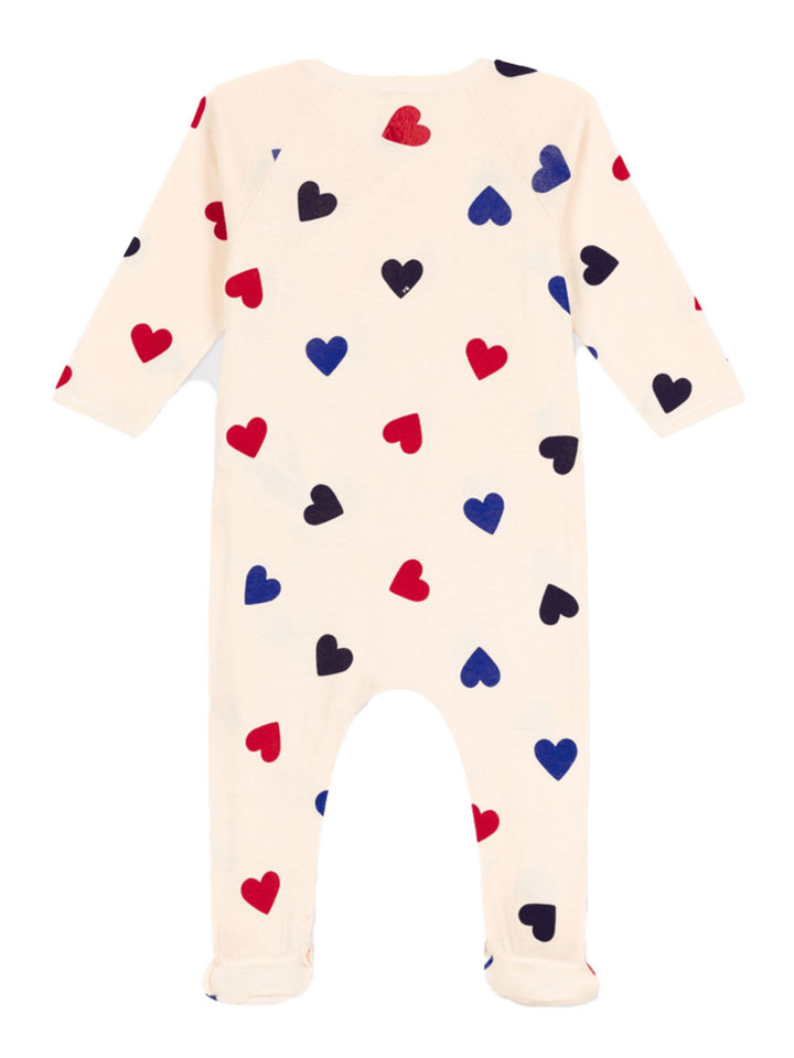 Petit Bateau hearts cross playsuit