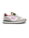 Sun68 white Ally Solid nylon women's sneakers