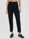 Vmsandy women's black tapered fit trousers