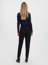 Vmsandy women's black tapered fit trousers