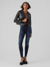 Women's black faux leather jacket