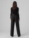 Vmevie women's black V-neck sweater