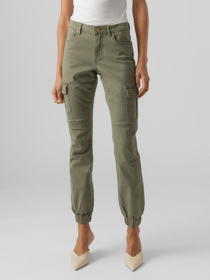 Vero Moda vmivy green cargo pants