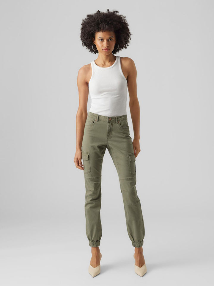 Vero Moda vmivy green cargo pants