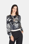 Blusa ARTIGLI da DONNA - Nero Avorio