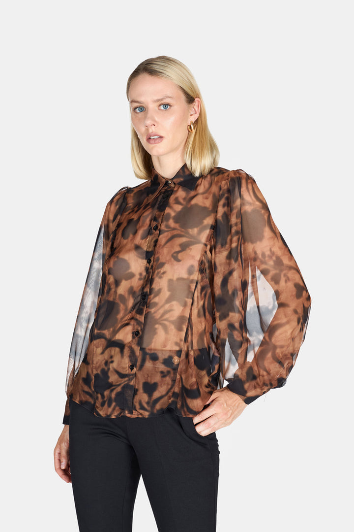 Camicia ARTIGLI da DONNA - Nero Bruciato