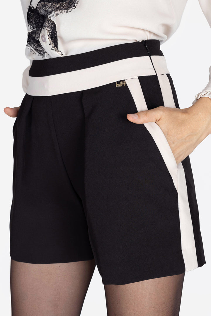 Shorts ARTIGLI da DONNA - Nero Avorio