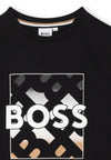 T-shirt BOSS da BAMBINO - Nero