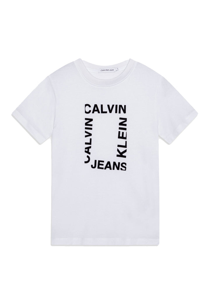 T-shirt CALVIN KLEIN JEANS da BAMBINO - Bright White