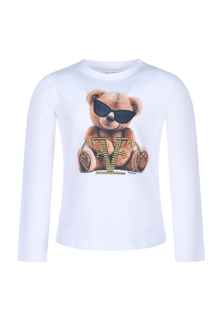 FUN FUN T-shirt FUN FUN da BAMBINA - WHITE