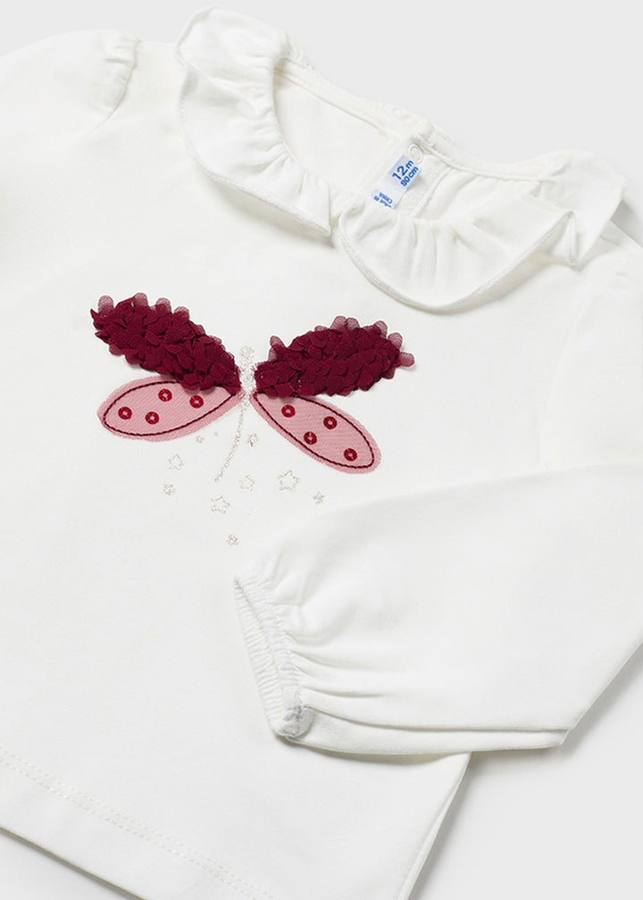 T-shirt MAYORAL da BAMBINA - Ecrù-peper
