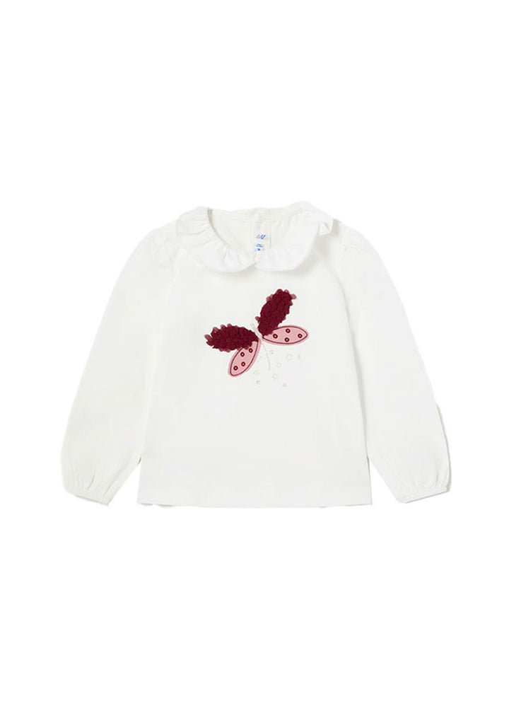 T-shirt MAYORAL da BAMBINA - Ecrù-peper