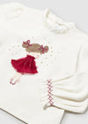 T-shirt MAYORAL da BAMBINA - Ecrù-peper