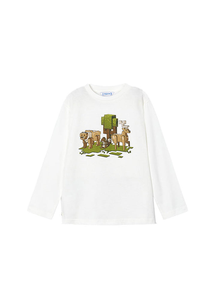 T-shirt MAYORAL da BAMBINO - Panna