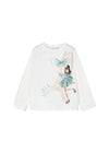 T-shirt MAYORAL da BAMBINA - Ecrù-giada