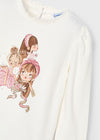 T-shirt MAYORAL da BAMBINA - Beig/rosat