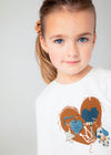 T-shirt MAYORAL da BAMBINA - Beige/cara