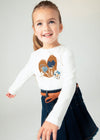 T-shirt MAYORAL da BAMBINA - Beige/cara