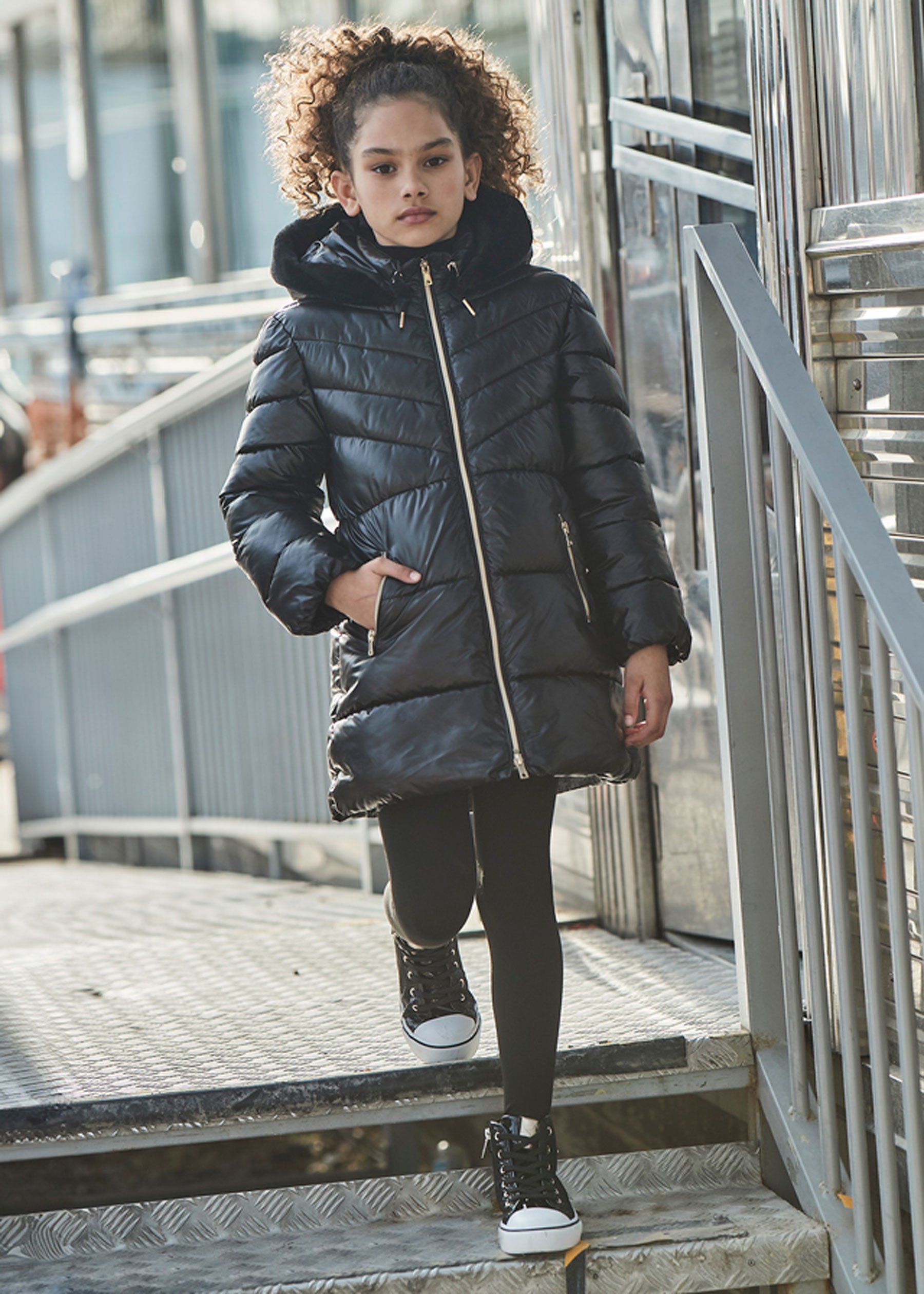 Giubbino Giacca Mayoral Bambina Giacca Ecopelle Giubbotto Bimba