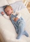 MAYORAL NEWBORN Baby Romper - Sky Blue