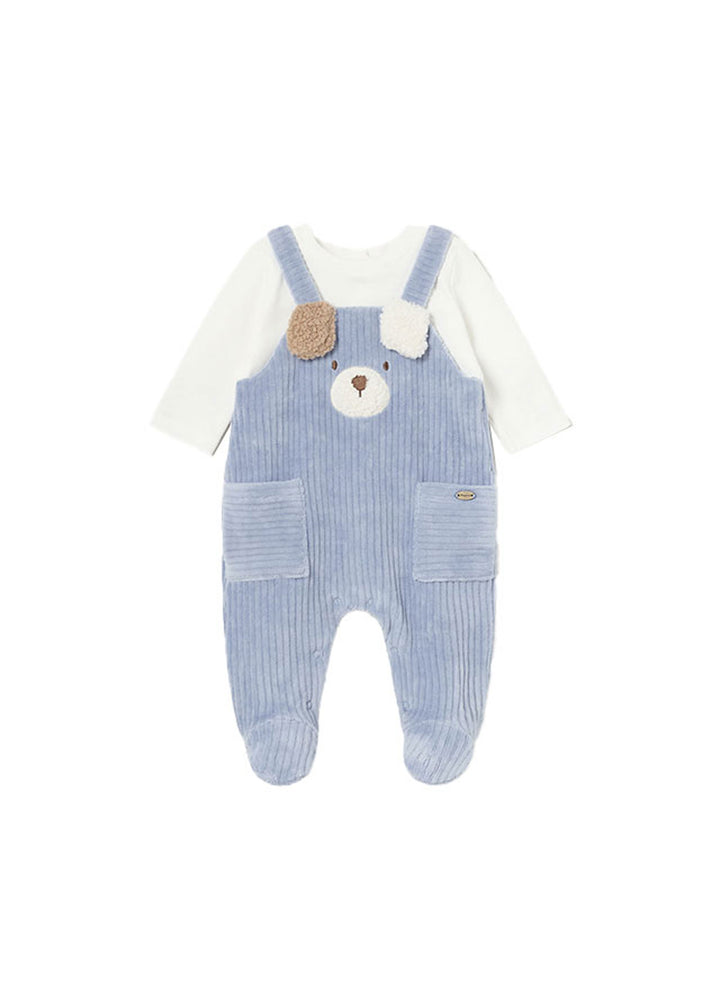 MAYORAL NEWBORN Baby Romper - Sky Blue