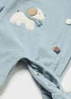 MAYORAL NEWBORN Baby Romper - Sky Blue