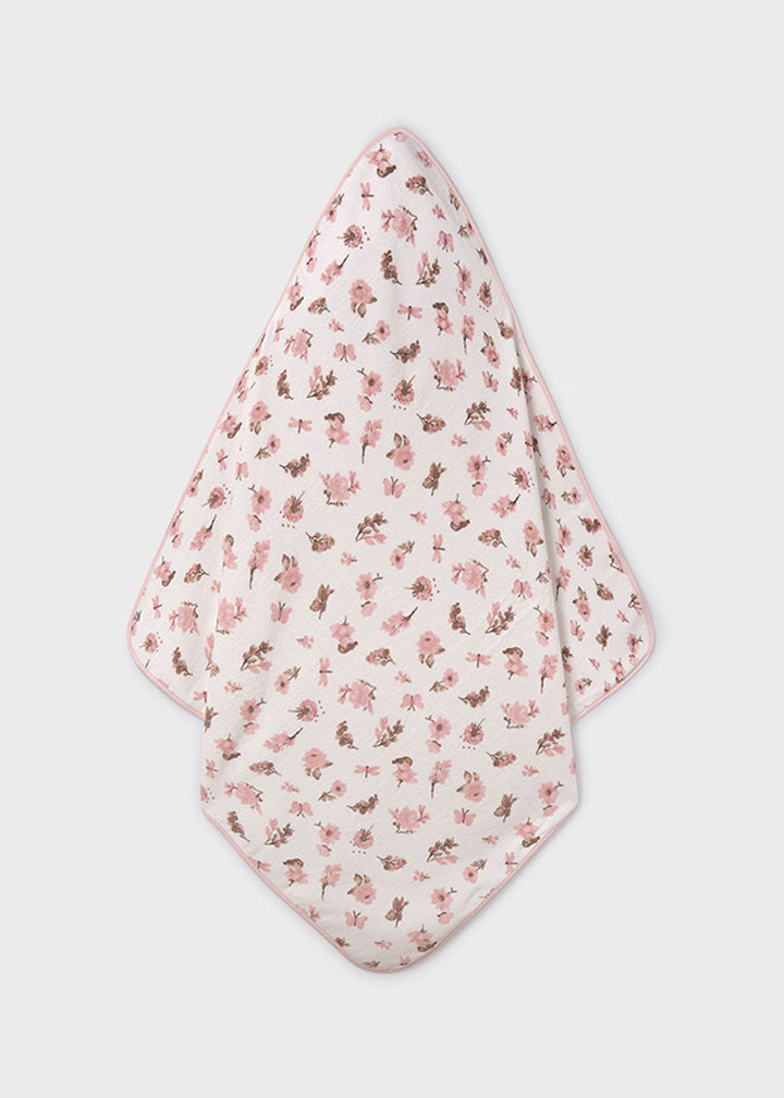 MAYORAL NEWBORN Towel for NEWBORNS - Pink Rubor