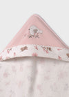 MAYORAL NEWBORN Towel for NEWBORNS - Pink Rubor