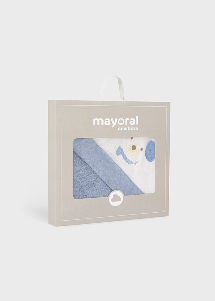 MAYORAL NEWBORN Towel for NEWBORNS - Sky