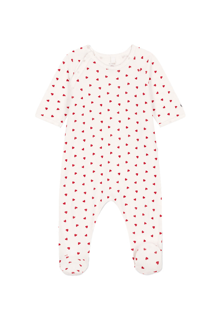 Tutina PETIT BATEAU da NEONATI - MARSHMALLOW/TERKUIT