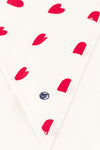 Accappatoio PETIT BATEAU da NEONATI - MARSHMALLOW/TERKUIT