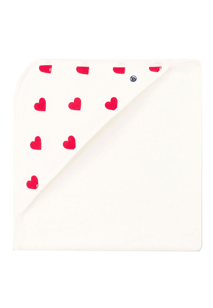 Accappatoio PETIT BATEAU da NEONATI - MARSHMALLOW/TERKUIT