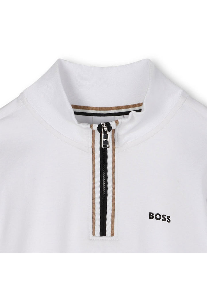 BOSS Felpa BOSS da BAMBINO - Bianco