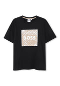 T-shirt BOSS da BAMBINO - Nero