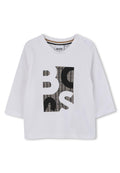 T-shirt BOSS da BAMBINO - Nero