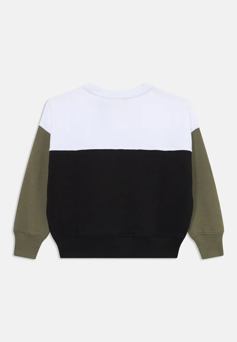 CALVIN KLEIN JEANS Felpa CALVIN KLEIN JEANS da BAMBINO - Ck Black/ Olive / White