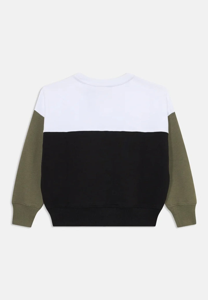 CALVIN KLEIN JEANS Felpa CALVIN KLEIN JEANS da BAMBINO - Ck Black/ Olive / White