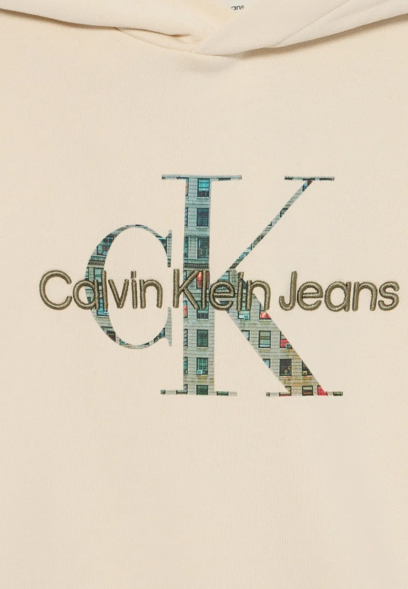 CALVIN KLEIN JEANS Felpa CALVIN KLEIN JEANS da BAMBINO - Whitecap Gray