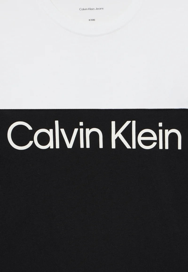 CALVIN KLEIN JEANS T-shirt CALVIN KLEIN JEANS da BAMBINO - Ck Black/ Dusty Olive/ White